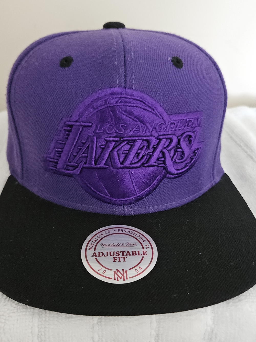 Mitchell & Ness Los Angeles Lakers NBA Adjustable Snapback Cap Purple/Black